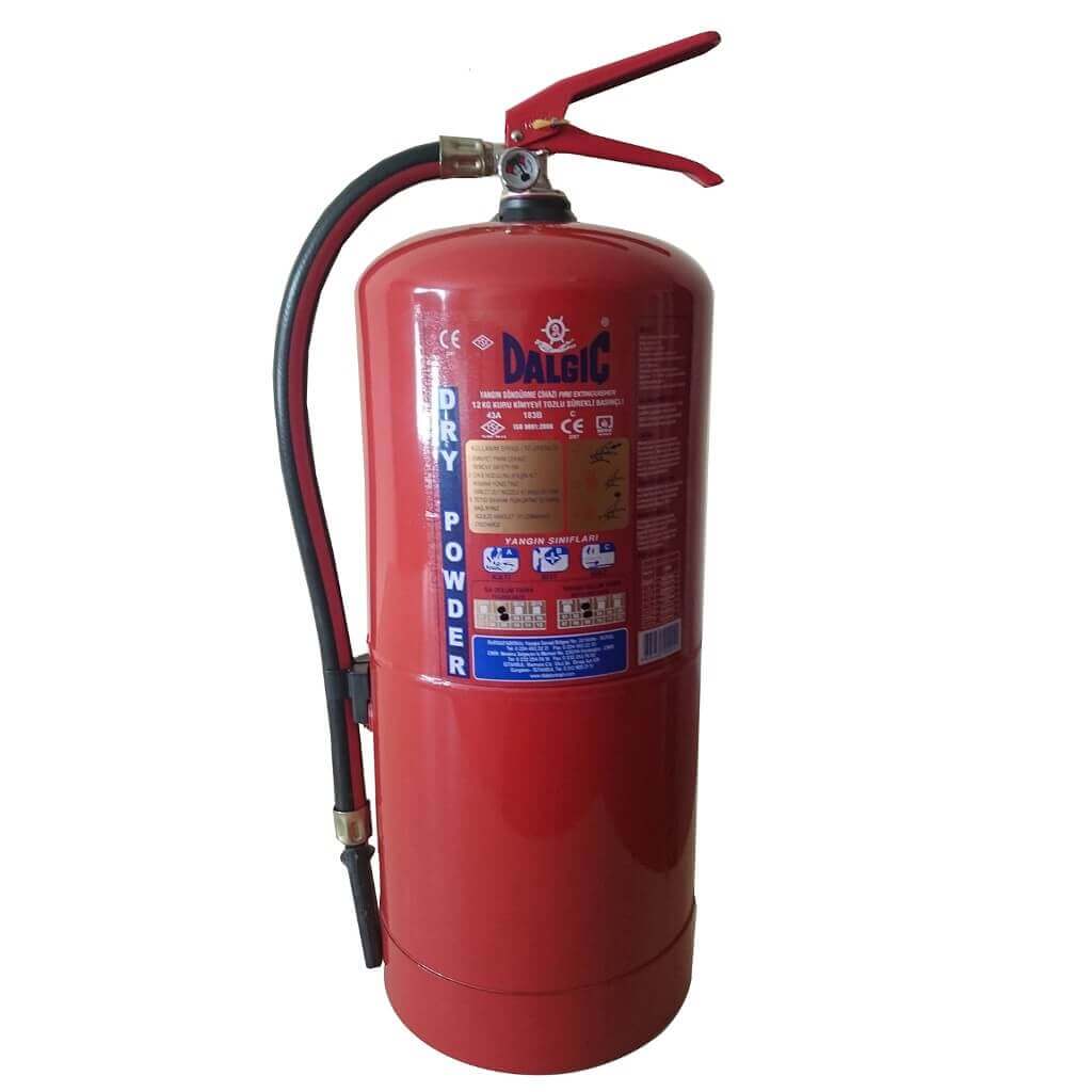 12 kg Kuru Kimyevi Tozlu Yangın Söndürme Cihazı 